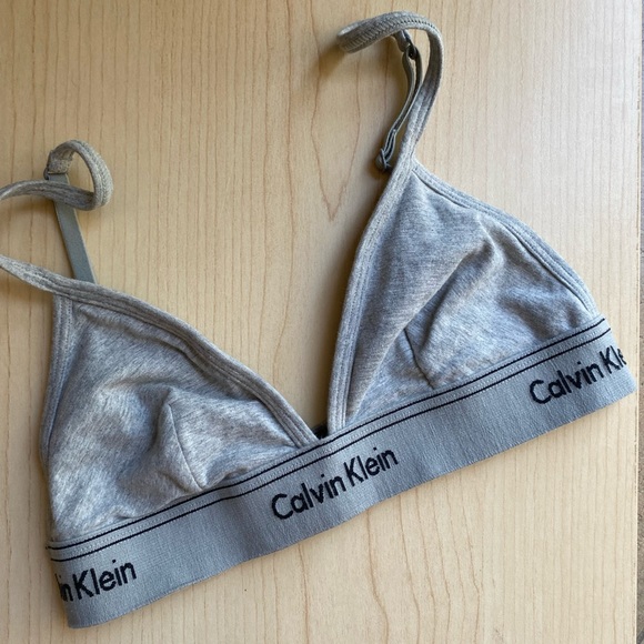 Calvin Klein Light Grey Lounge Bra | Women’s Small